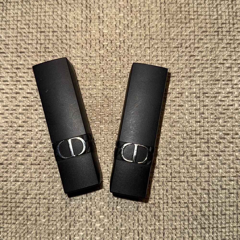 DIOR NIB MATTE BLACK COMPACT MIRROR AND LIP BUNDLE - Picture 10 of 12
